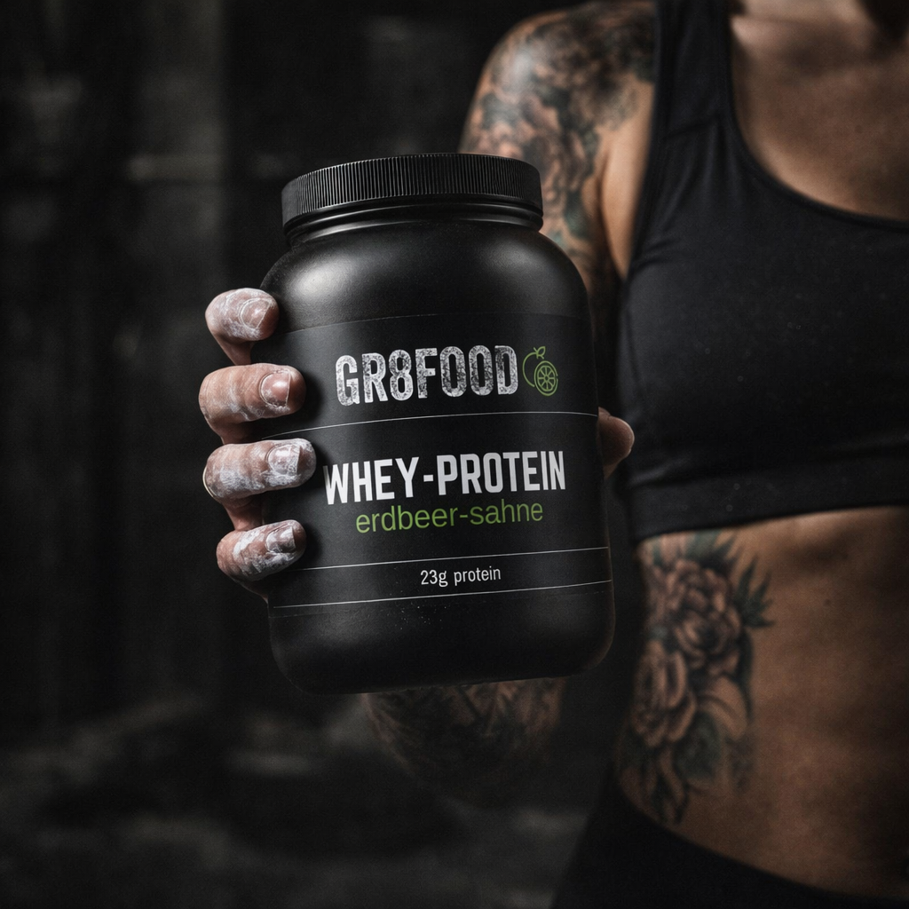 GR8 Premium Whey Protein Erdbeer-Sahne - 1.000g
